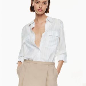 Aritzia utility button up shirt